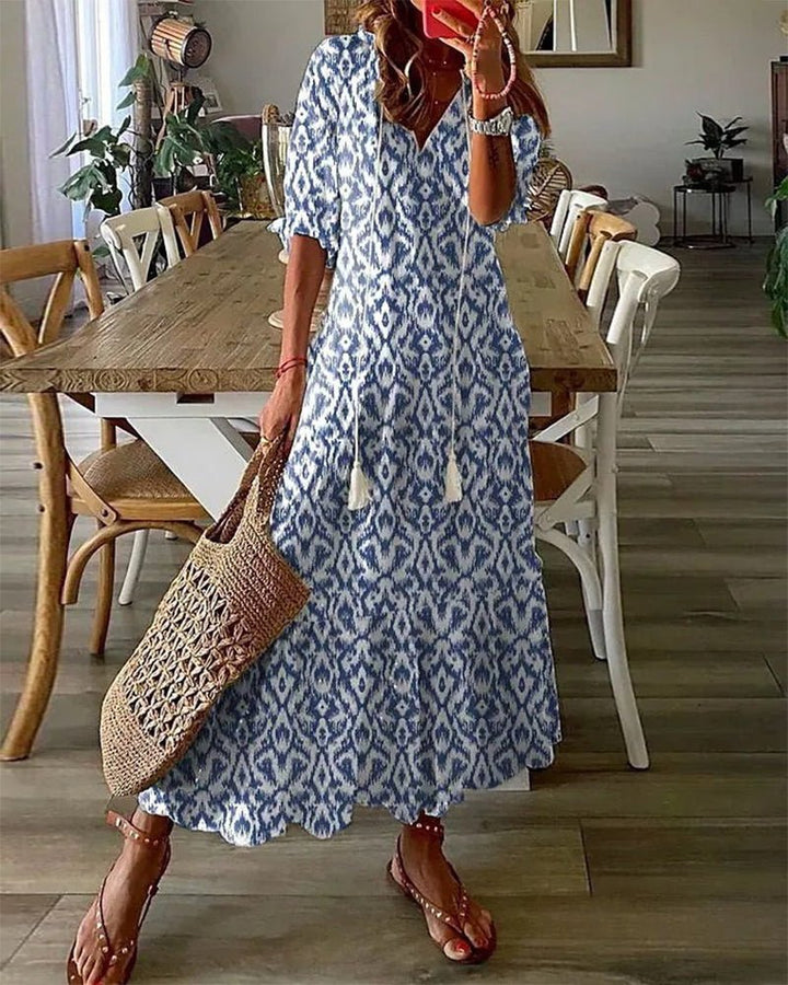 ROBE MIDI BOHO POUR FEMMES