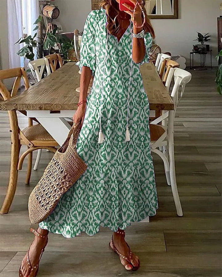 ROBE MIDI BOHO POUR FEMMES