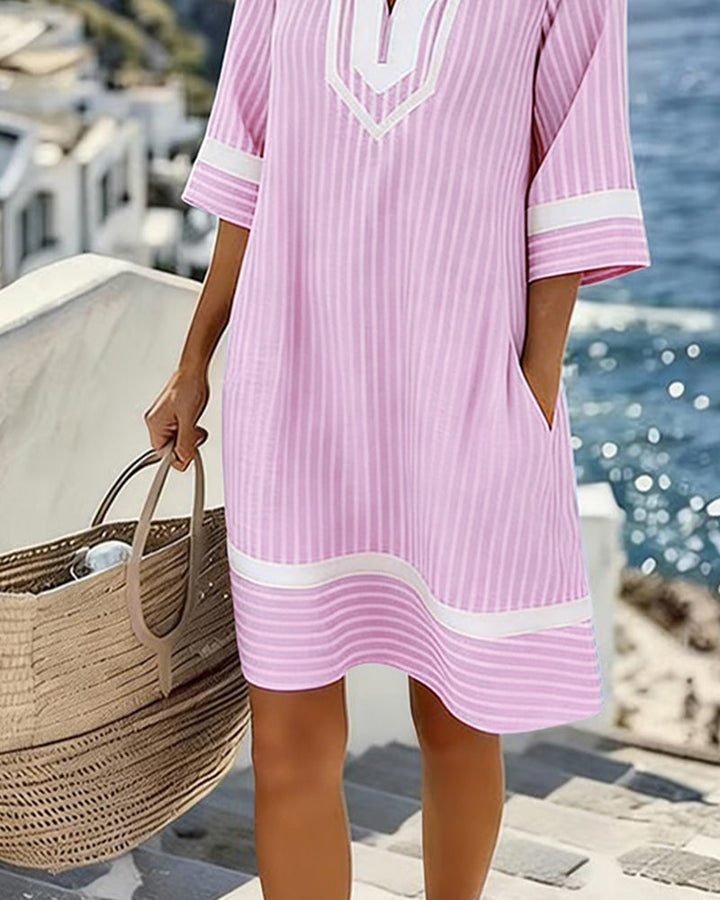 ROBE MINI RAYÉE POUR FEMMES