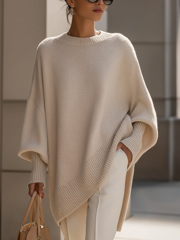 PULL SURDIMENSIONNÉ CÔTELÉ POUR FEMMES