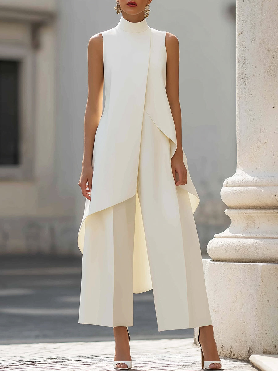 ENSEMBLE ASYMÉTRIQUE EN DEUX PIÈCES POUR FEMMES