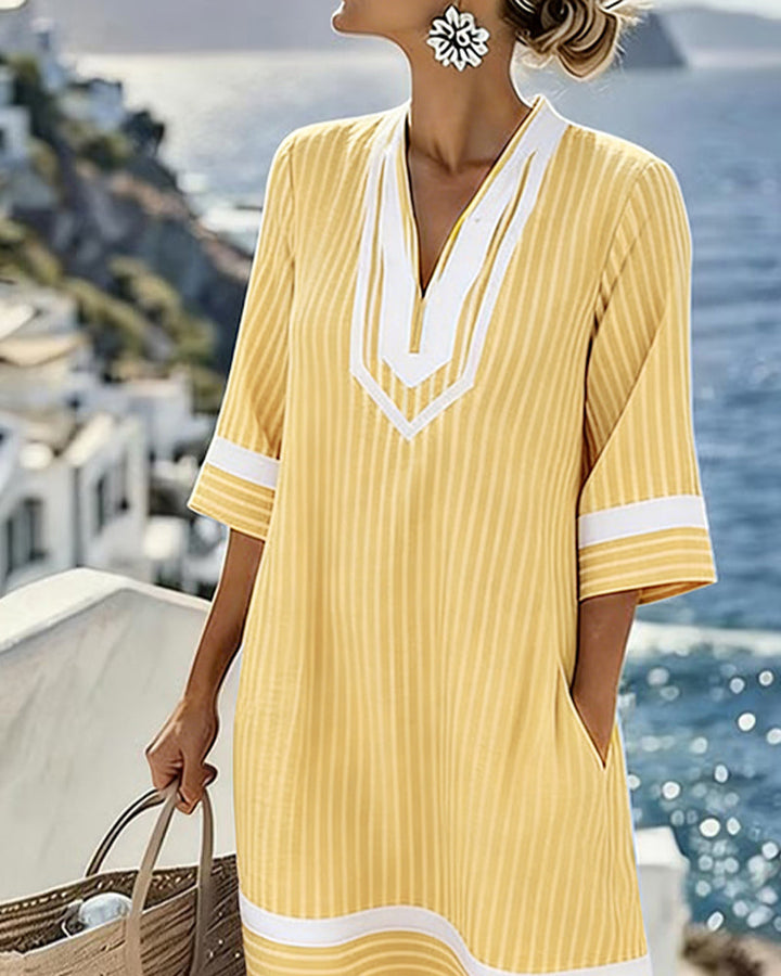 ROBE MINI RAYÉE POUR FEMMES
