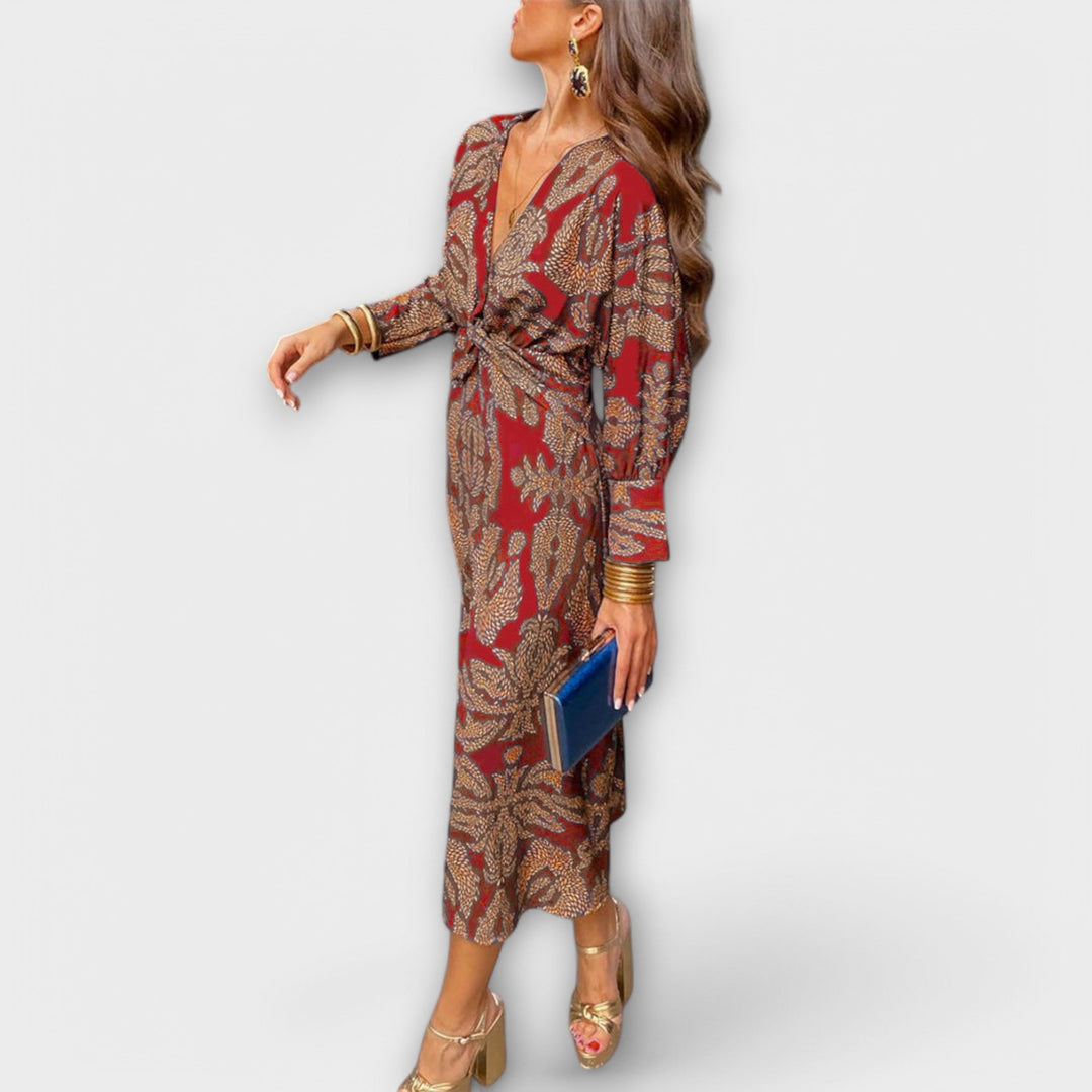 Oriana - Elegantní šaty s dlouhým rukávem
