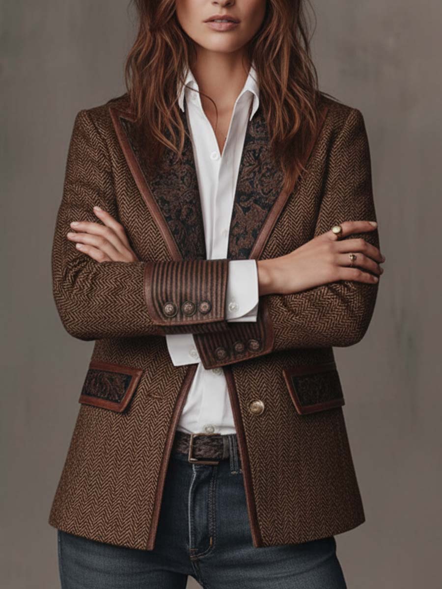 BLAZER STRUCTURÉ ARTISTIQUE POUR FEMMES