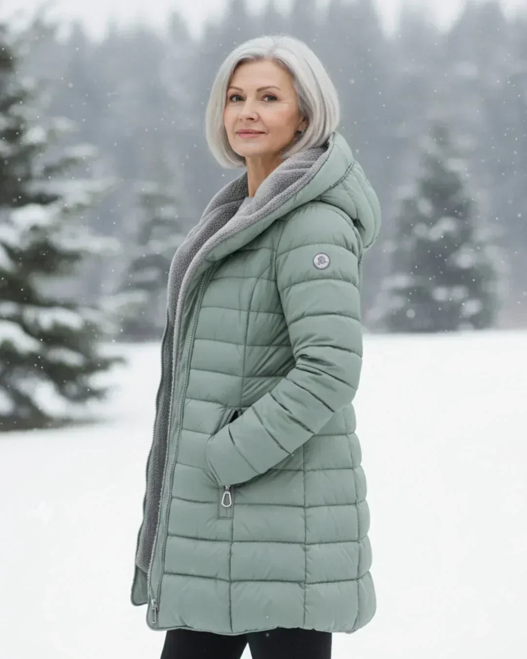 VESTE LONGUE REMBOURRÉE POUR FEMMES