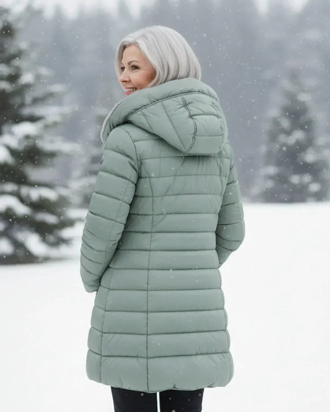 VESTE LONGUE REMBOURRÉE POUR FEMMES