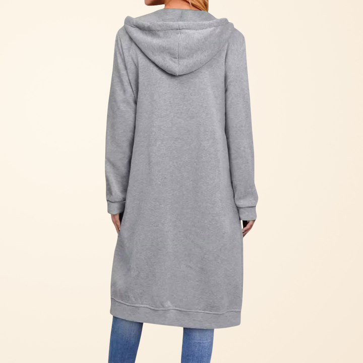 GILET LONGUE EN ZIP DÉTENDUE POUR FEMMES
