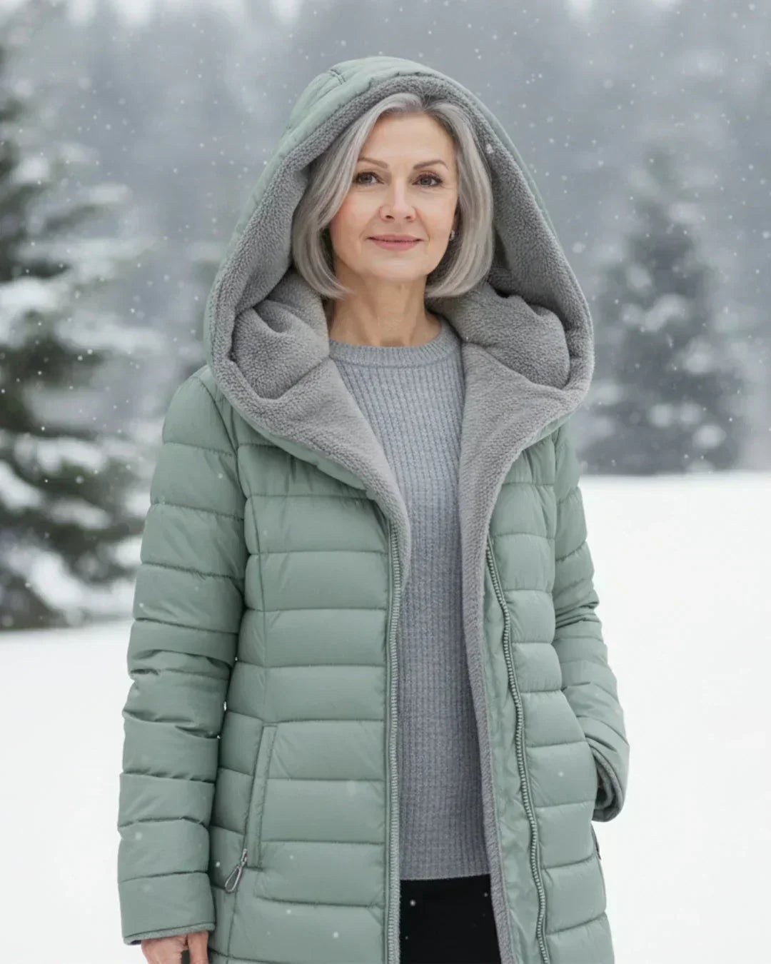 VESTE LONGUE REMBOURRÉE POUR FEMMES