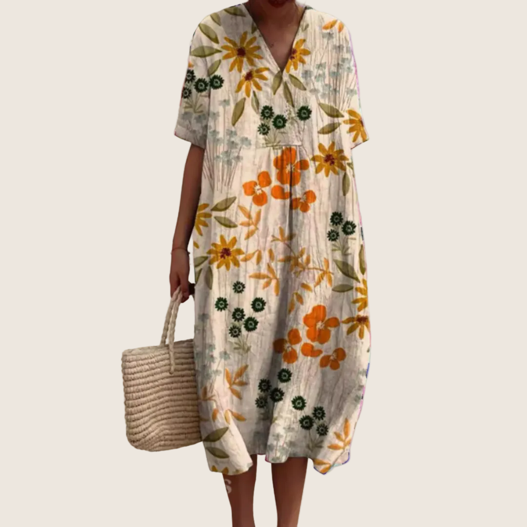 ROBE D’ÉTÉ FLORALE POUR FEMMES