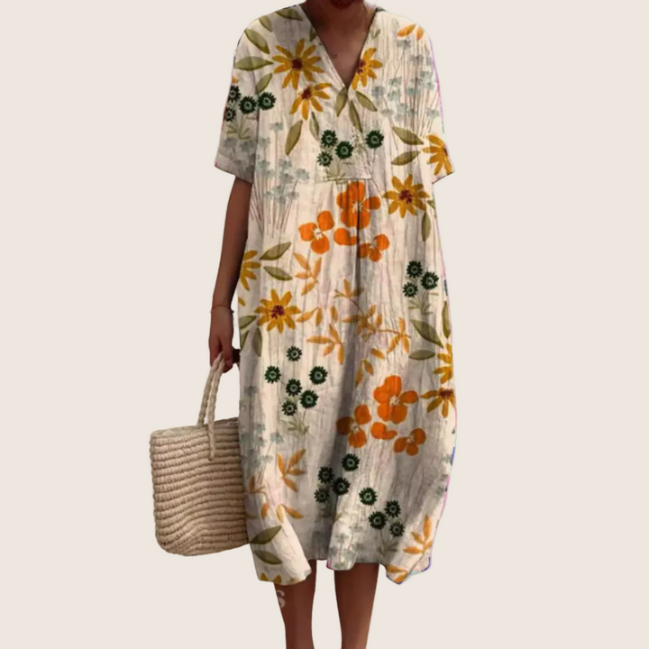 ROBE D’ÉTÉ FLORALE POUR FEMMES