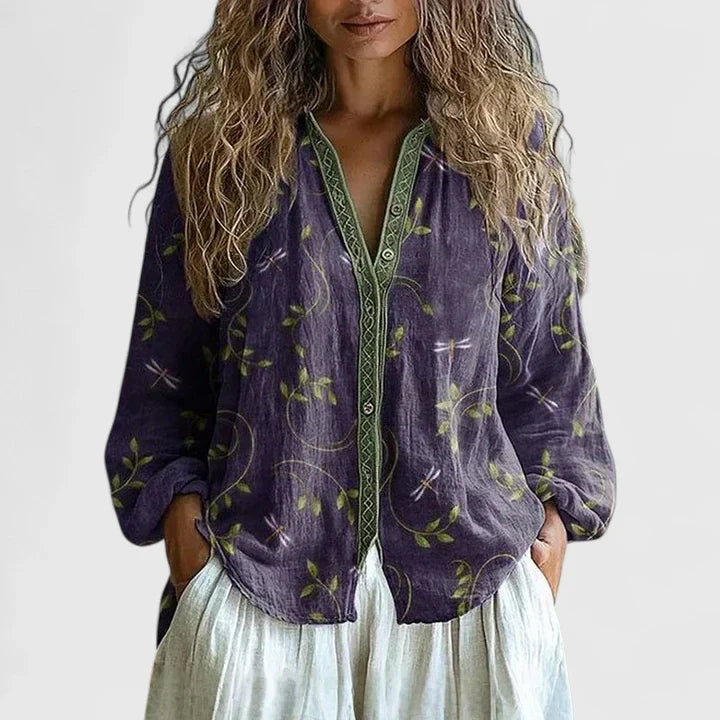 BLOUSE IMPRIMÉE POUR FEMME