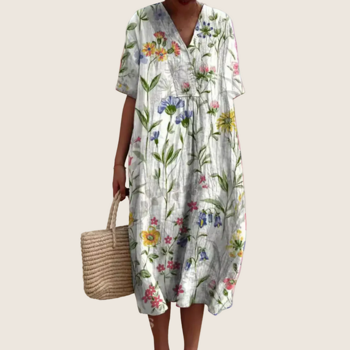 ROBE D’ÉTÉ FLORALE POUR FEMMES