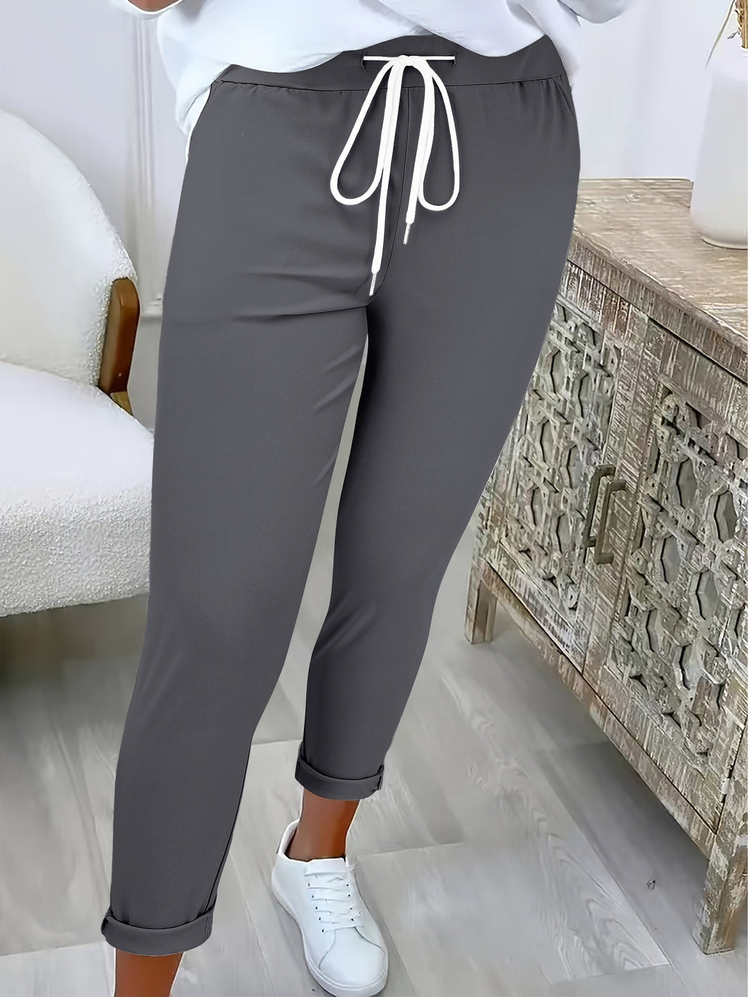 PANTALONS MODERNES À CORDON DE SERRAGE POUR FEMMES