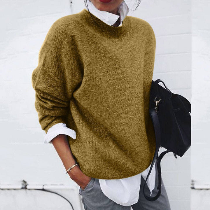PULL CLASSIQUE À COL ROND POUR FEMMES