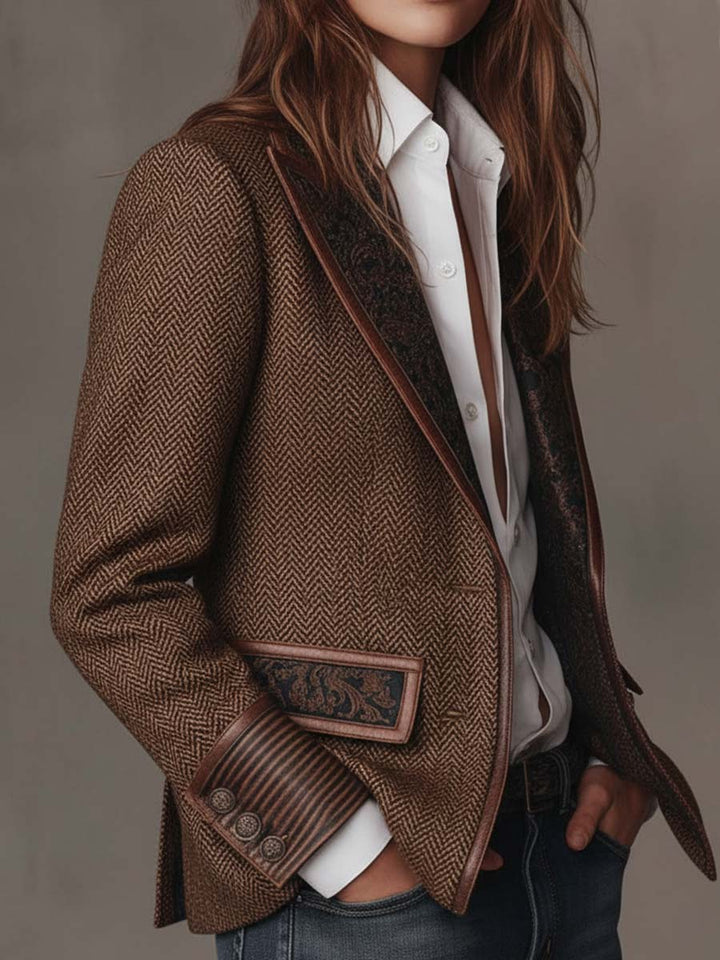 BLAZER STRUCTURÉ ARTISTIQUE POUR FEMMES