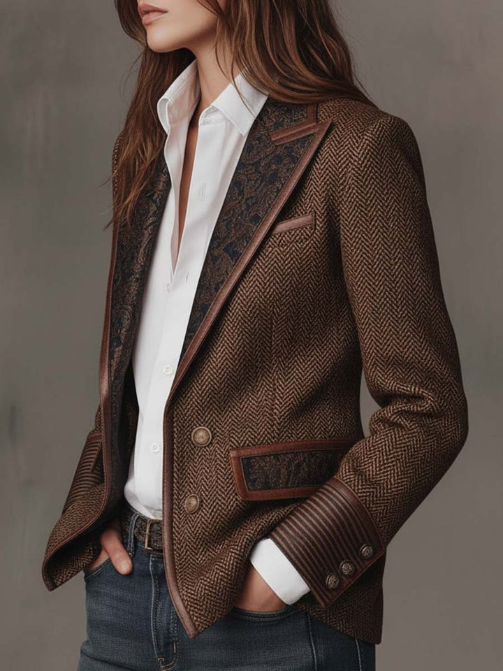 BLAZER STRUCTURÉ ARTISTIQUE POUR FEMMES