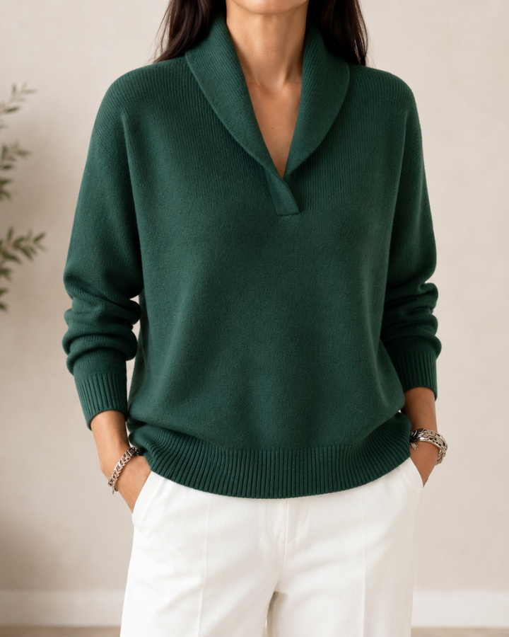 PULL V-COL DÉTENDUE POUR FEMMES