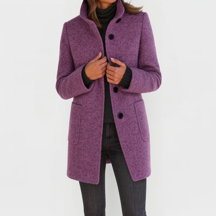 MANTEAU CINTRÉ À BOUTONS POUR FEMMES