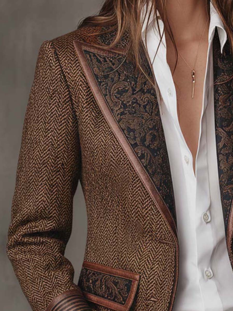 BLAZER STRUCTURÉ ARTISTIQUE POUR FEMMES