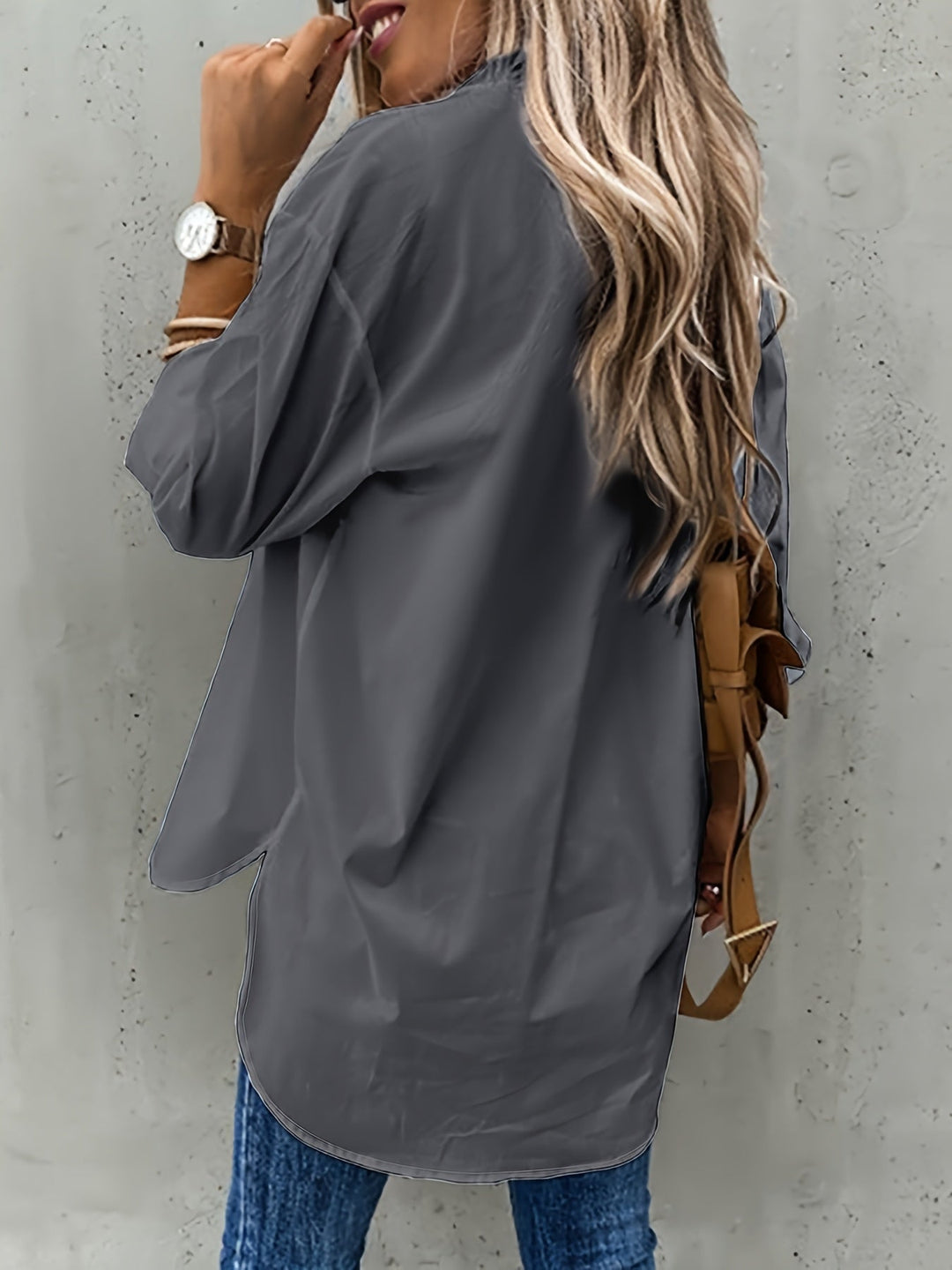 CHEMISE FORMELLE CLASSIQUE À MANCHES LONGUES POUR FEMMES