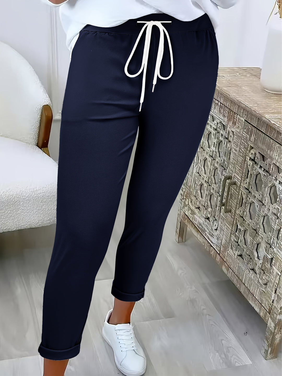 PANTALONS MODERNES À CORDON DE SERRAGE POUR FEMMES