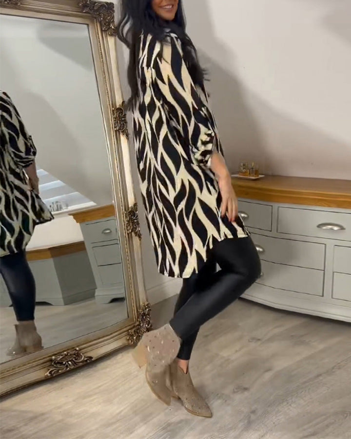BLOUSE CHIC IMPRIMÉE POUR FEMMES