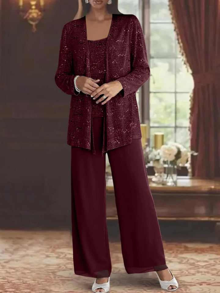 ENSEMBLE PANTALON EN MOUSSELINE POUR FEMME