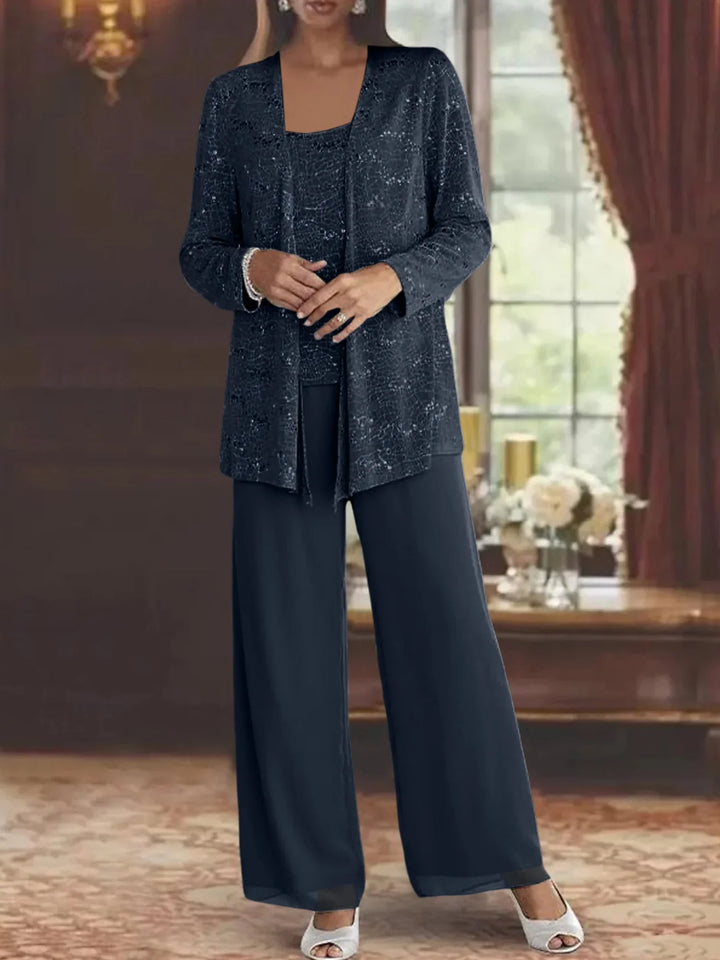 ENSEMBLE PANTALON EN MOUSSELINE POUR FEMME