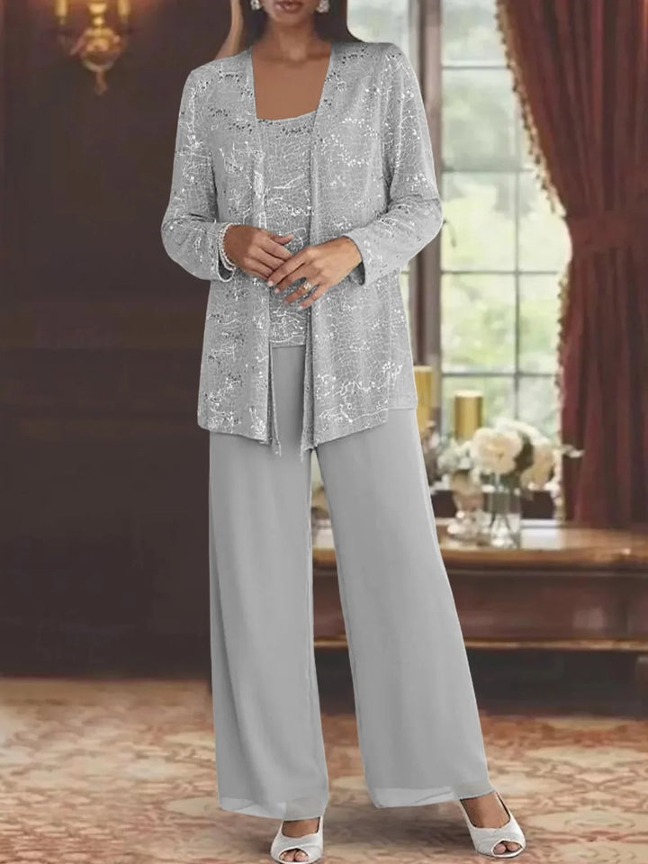 ENSEMBLE PANTALON EN MOUSSELINE POUR FEMME