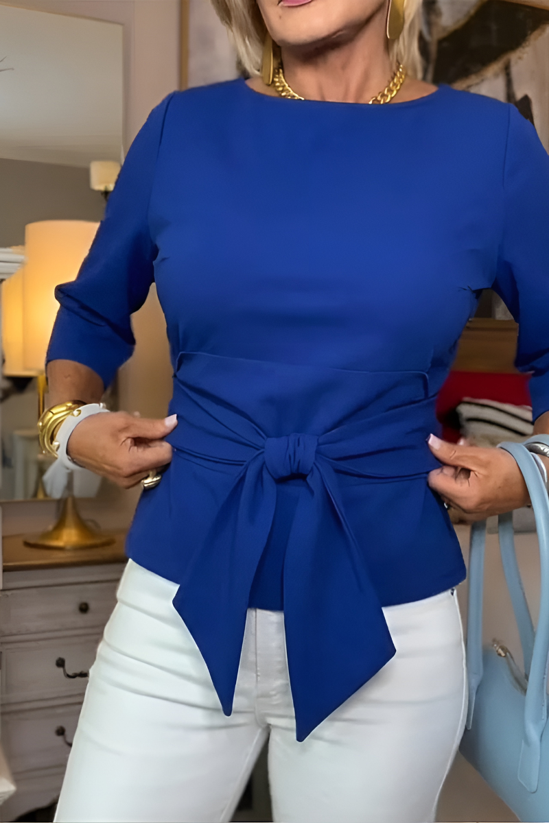 TOP À NOEUD À LA TAILLE POUR FEMMES