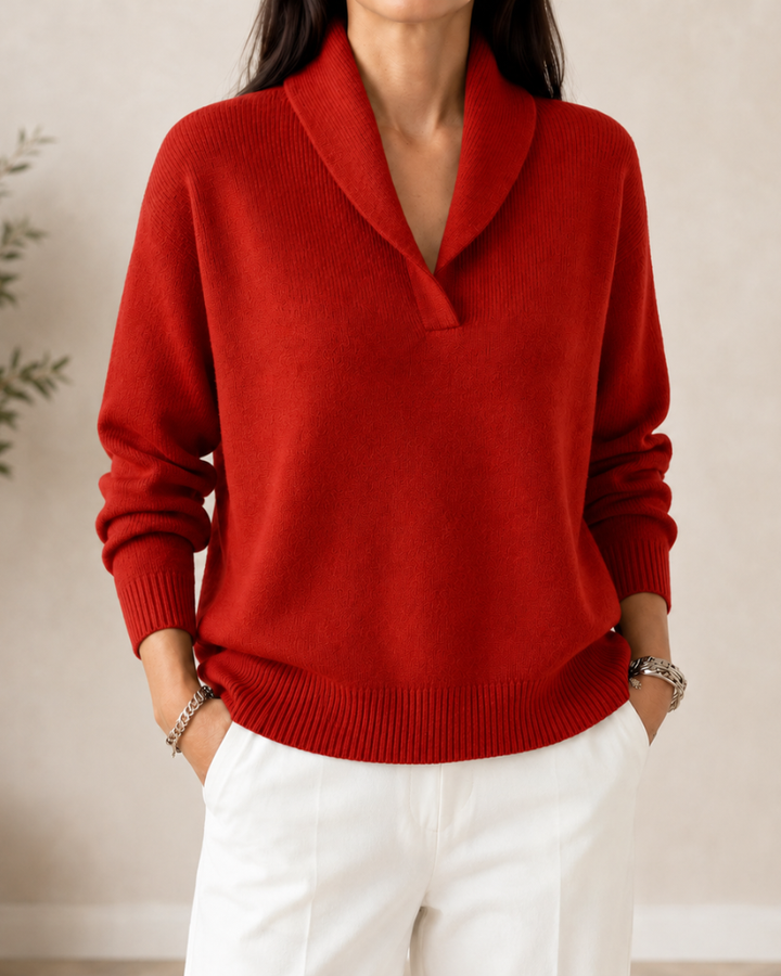 PULL V-COL DÉTENDUE POUR FEMMES