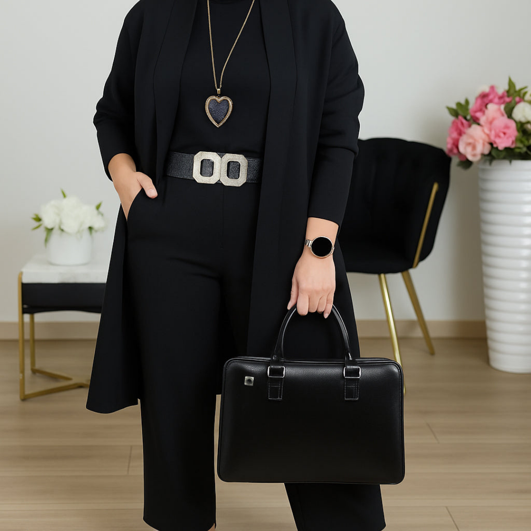 ENSEMBLE MAILLE TROIS PIÈCES POUR FEMMES