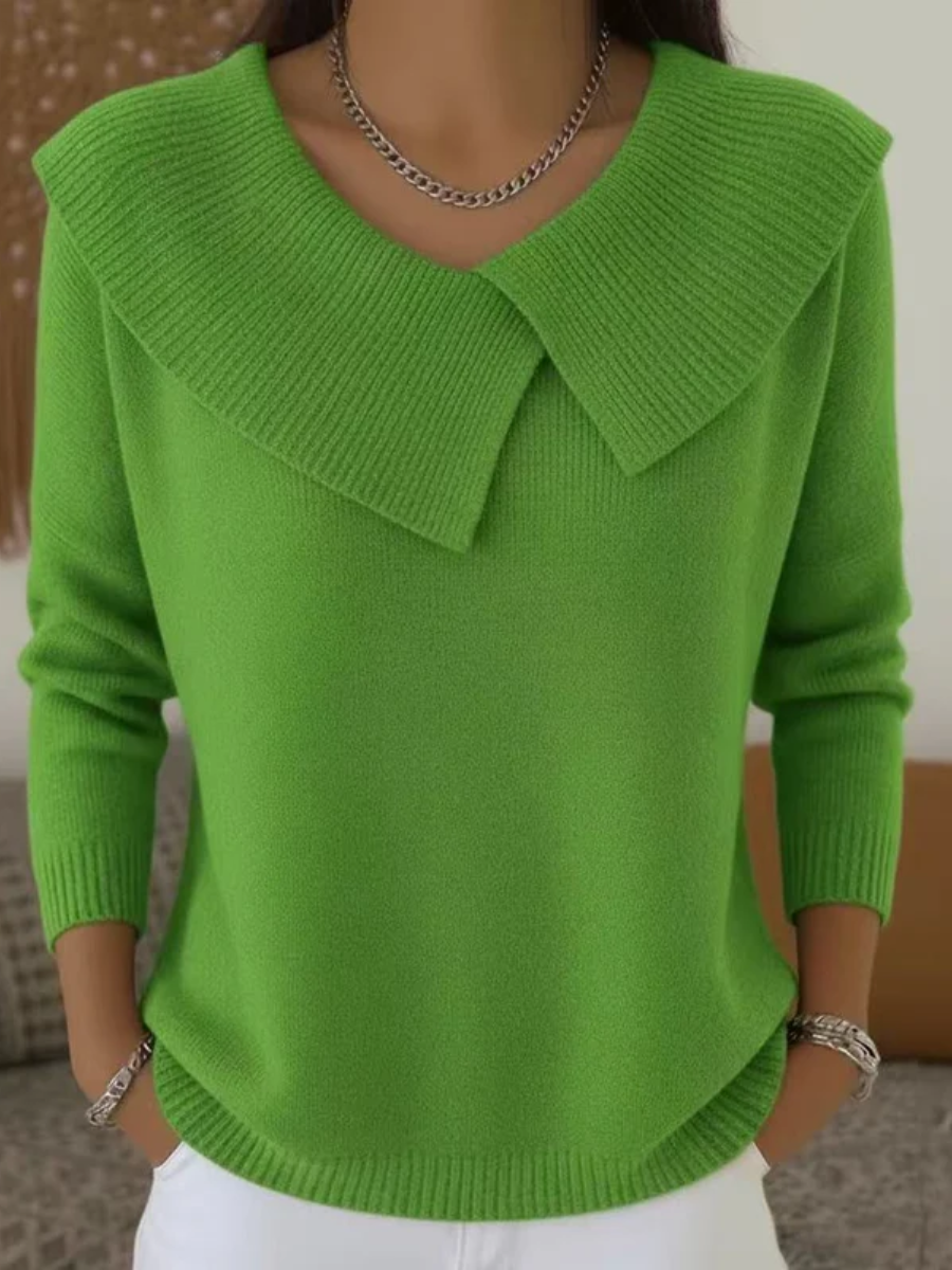 PULL COL CLASSIQUE POUR FEMME