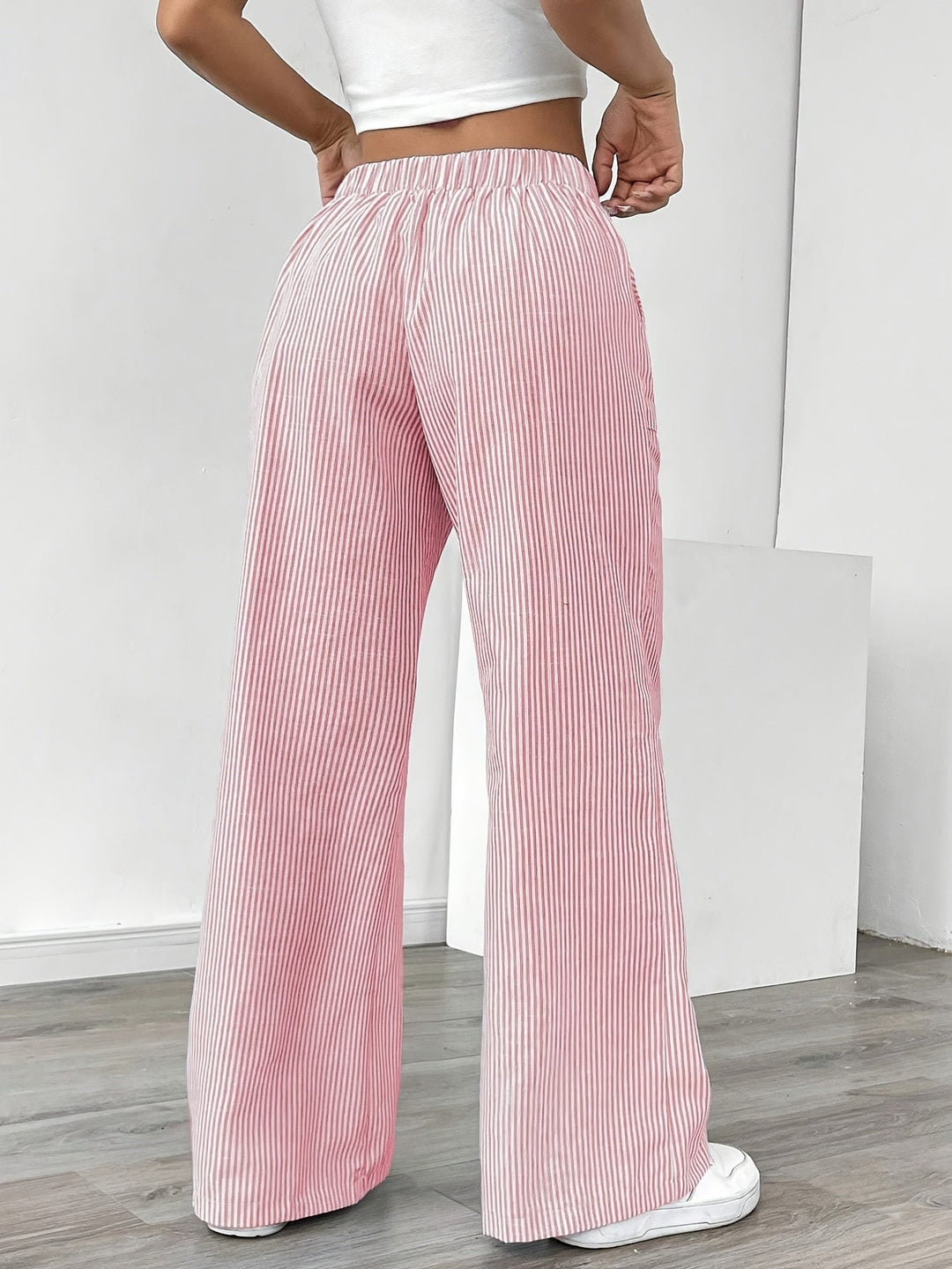PANTALONS AMPLE RAYÉS POUR FEMMES