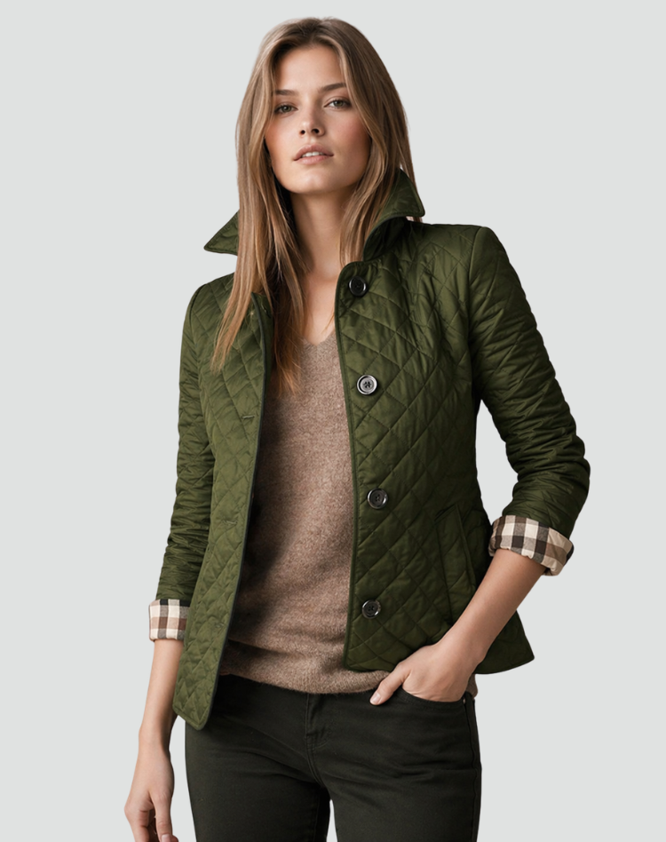 VESTE MATELASSÉE BOUTONNÉE POUR FEMMES
