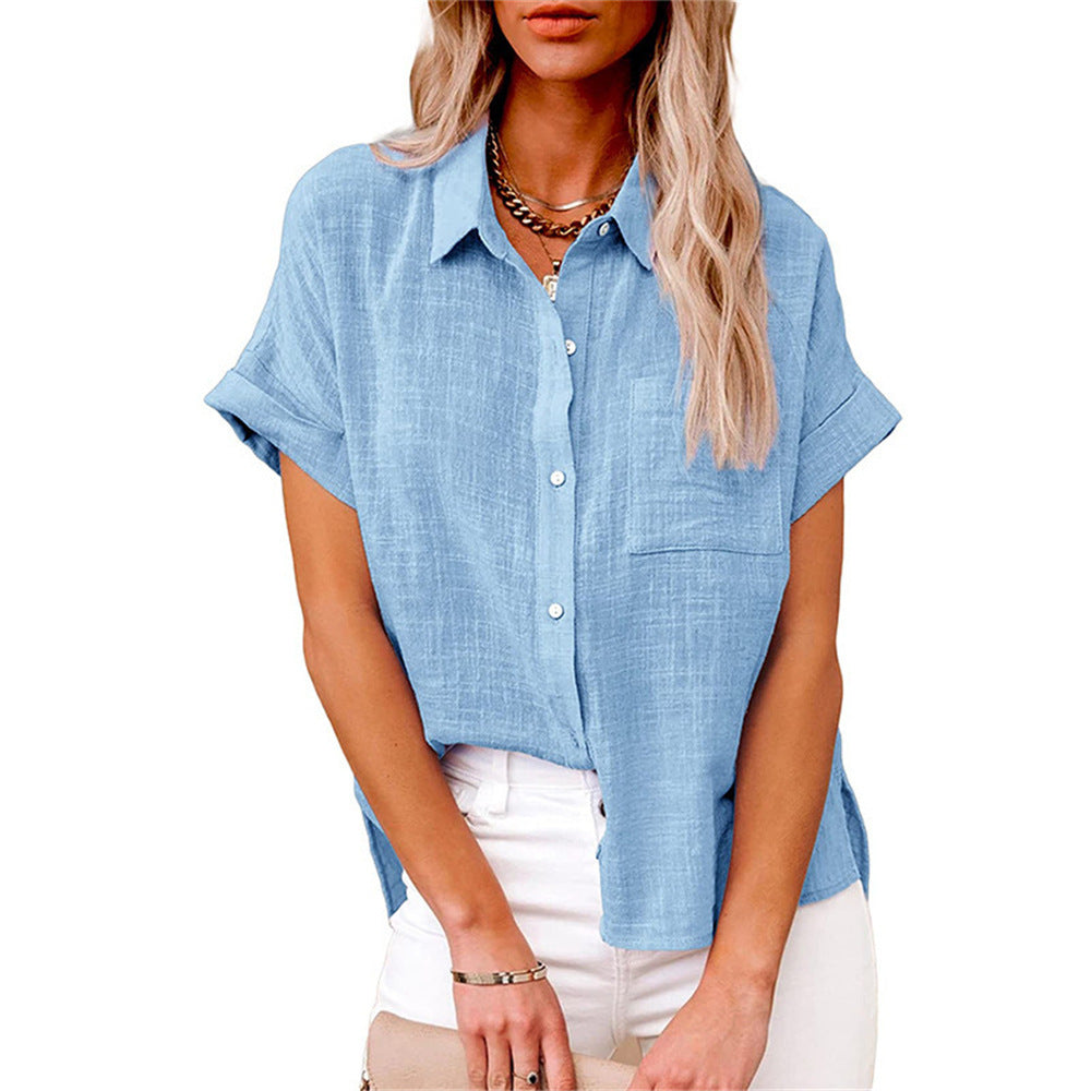 BLOUSE À COL RELAXÉE POUR FEMMES