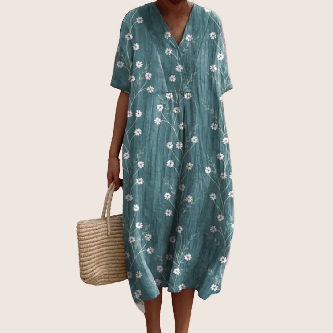 ROBE D’ÉTÉ FLORALE POUR FEMMES