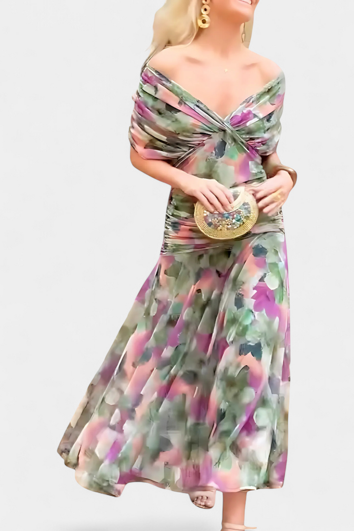 ROBE DRAPÉE ÉLÉGANTE POUR FEMMES
