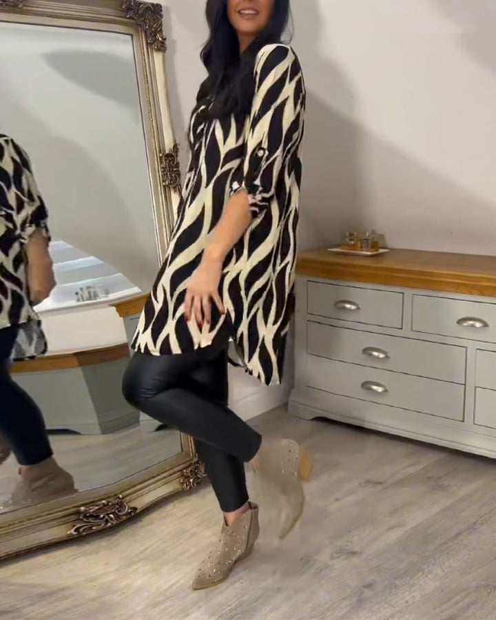 BLOUSE CHIC IMPRIMÉE POUR FEMMES