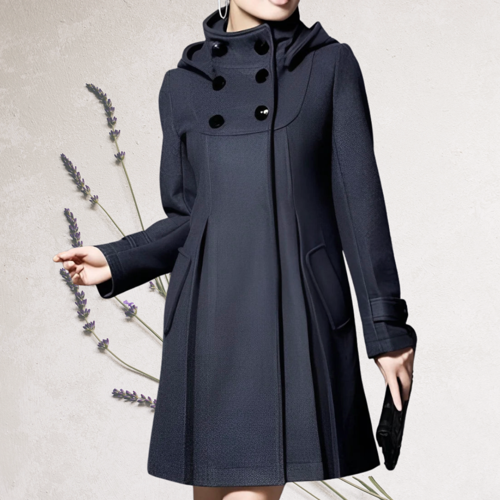 MANTEAU TRENCH REFINÉ LONGUEUR GENOU POUR FEMMES