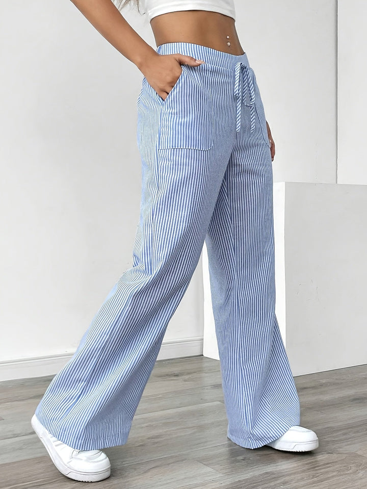 PANTALONS AMPLE RAYÉS POUR FEMMES