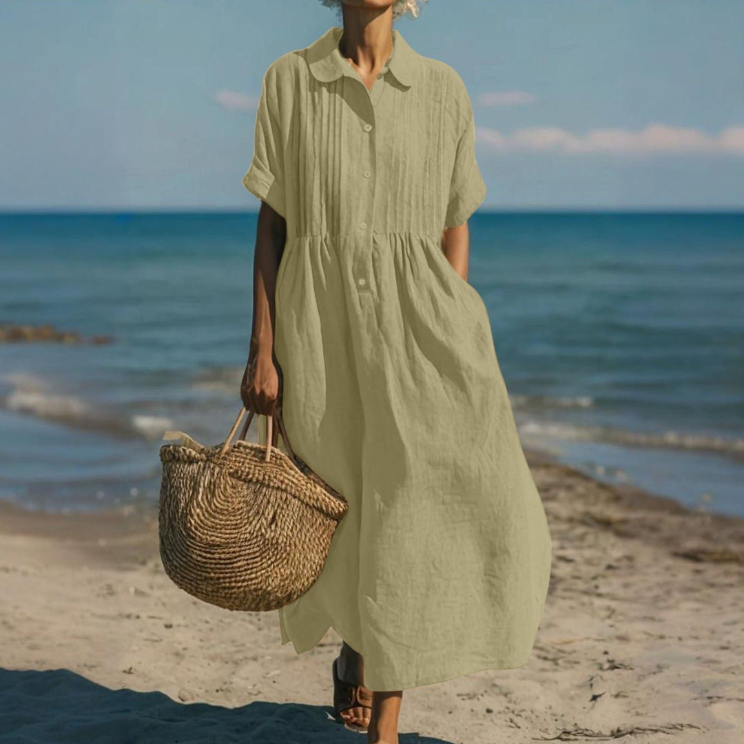 ROBE EN LIN ÉLÉGANTE POUR FEMMES