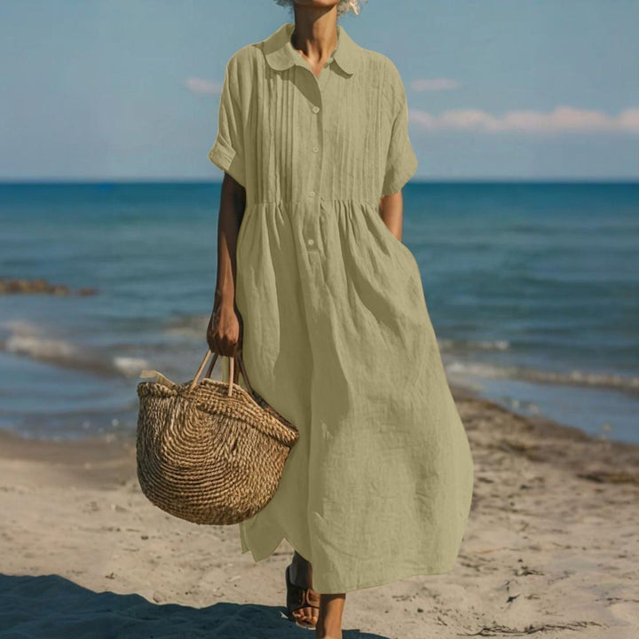 ROBE EN LIN ÉLÉGANTE POUR FEMMES