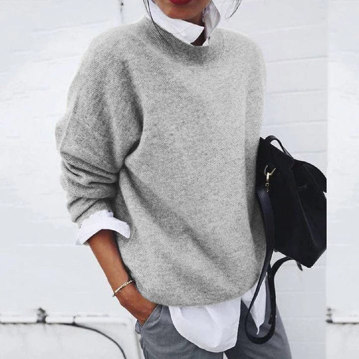 PULL CLASSIQUE À MANCHES LONGUES POUR FEMMES