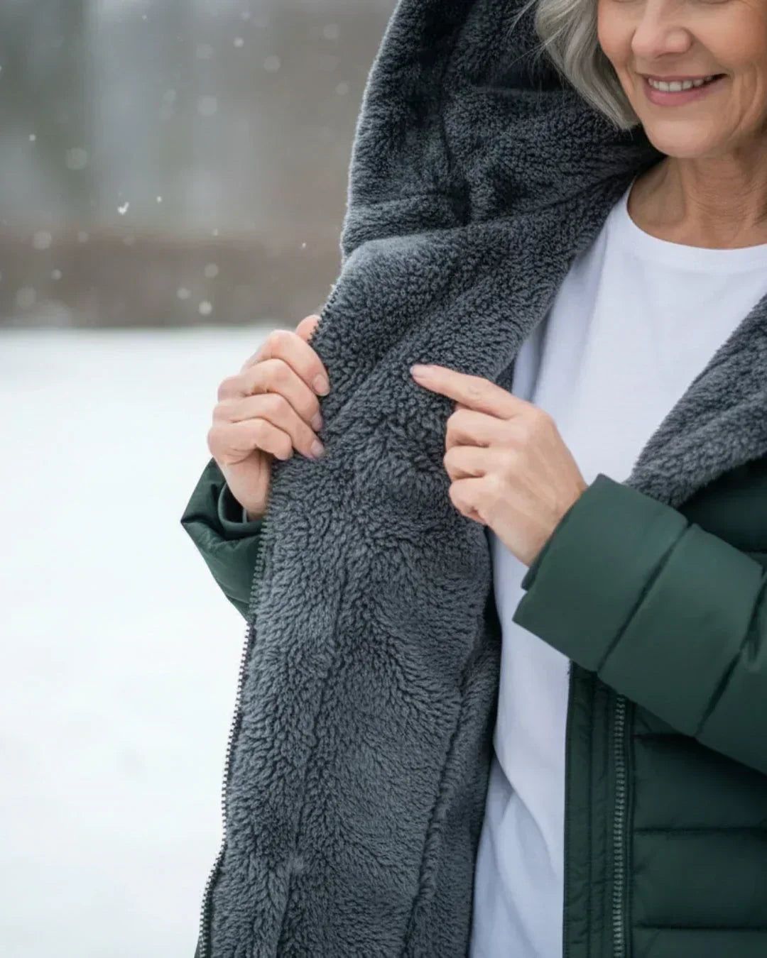 VESTE LONGUE REMBOURRÉE POUR FEMMES