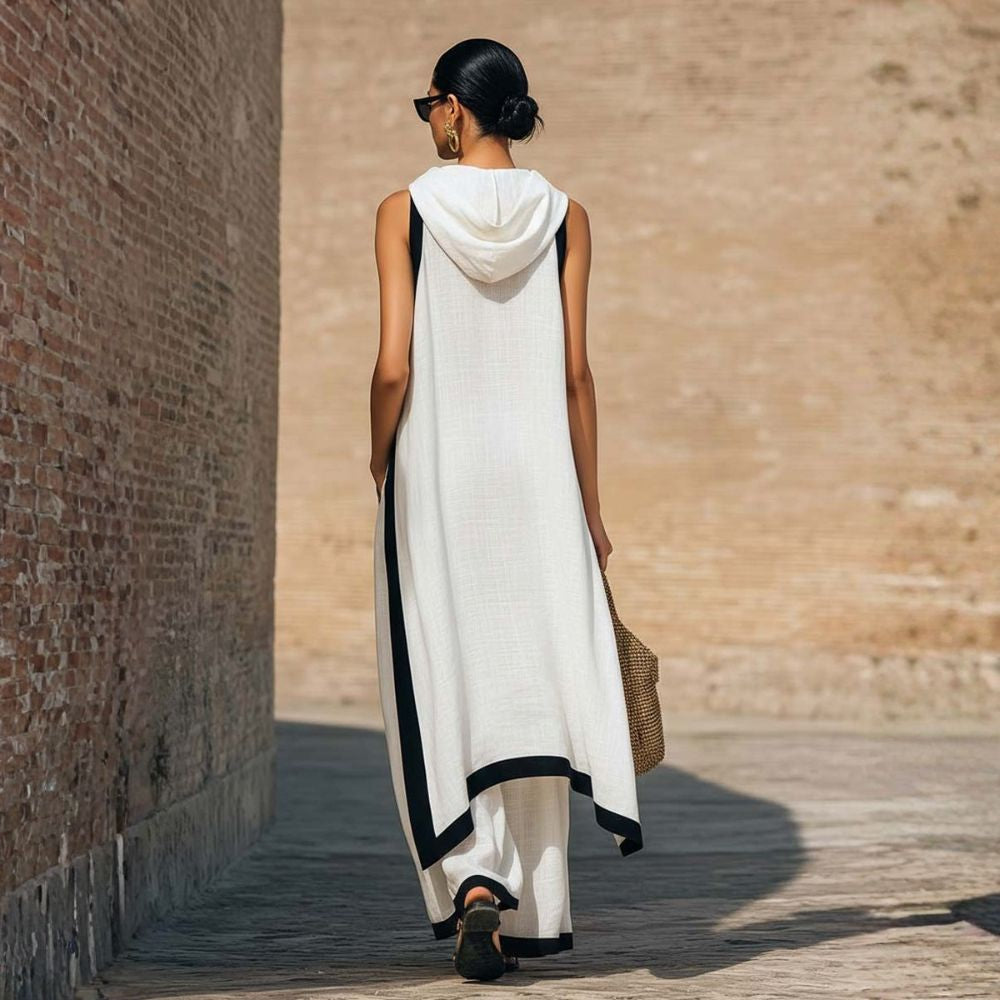 ENSEMBLE EN LIN ASYMÉTRIQUE POUR FEMMES