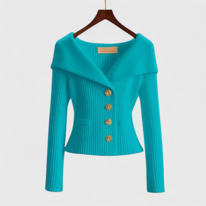 GILET AJUSTÉ À COL LARGE POUR FEMMES