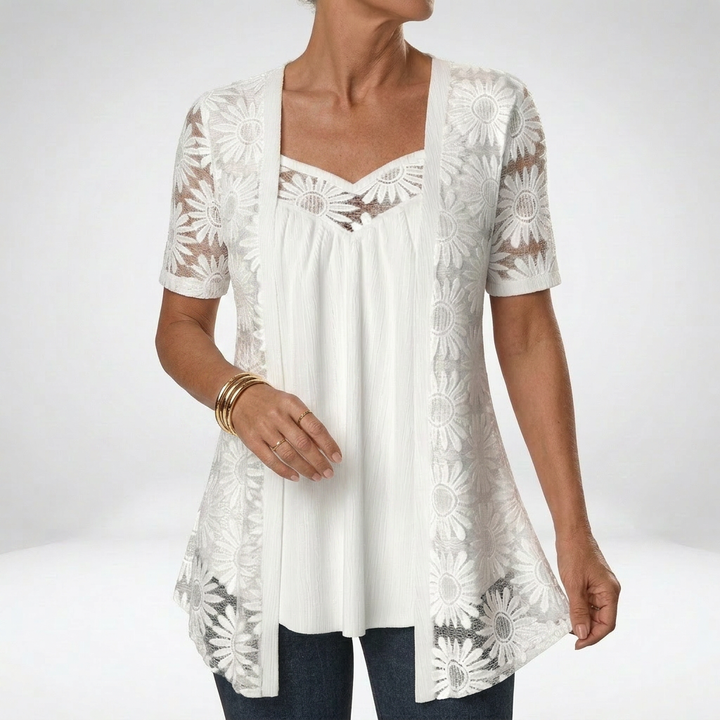 BLOUSE À DENTELLE POUR FEMMES