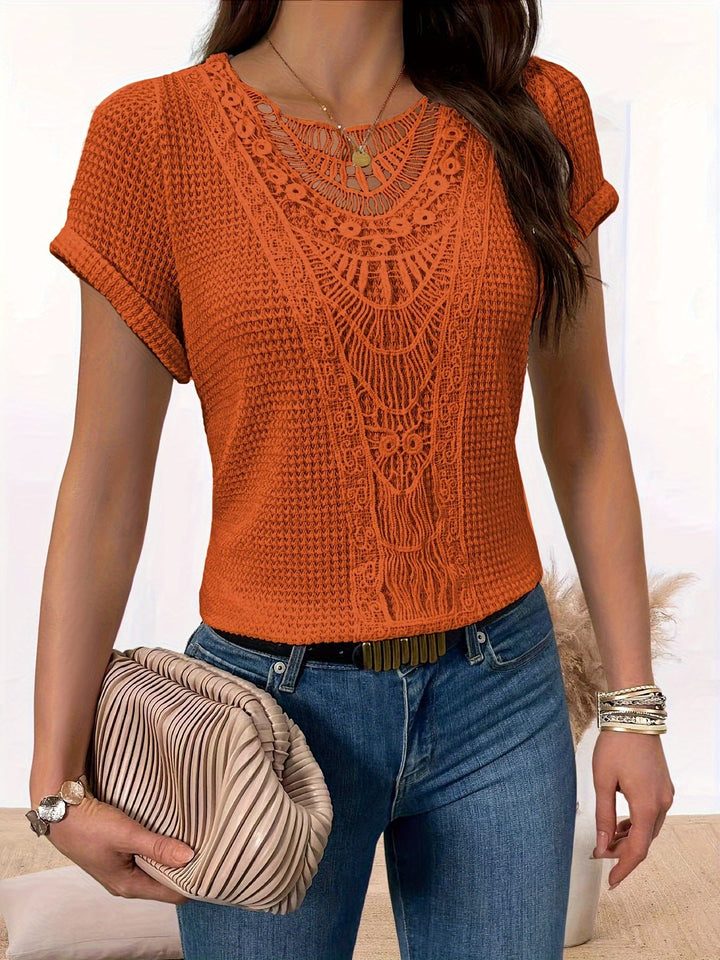 T-SHIRT EN DENTELLE POUR FEMMES