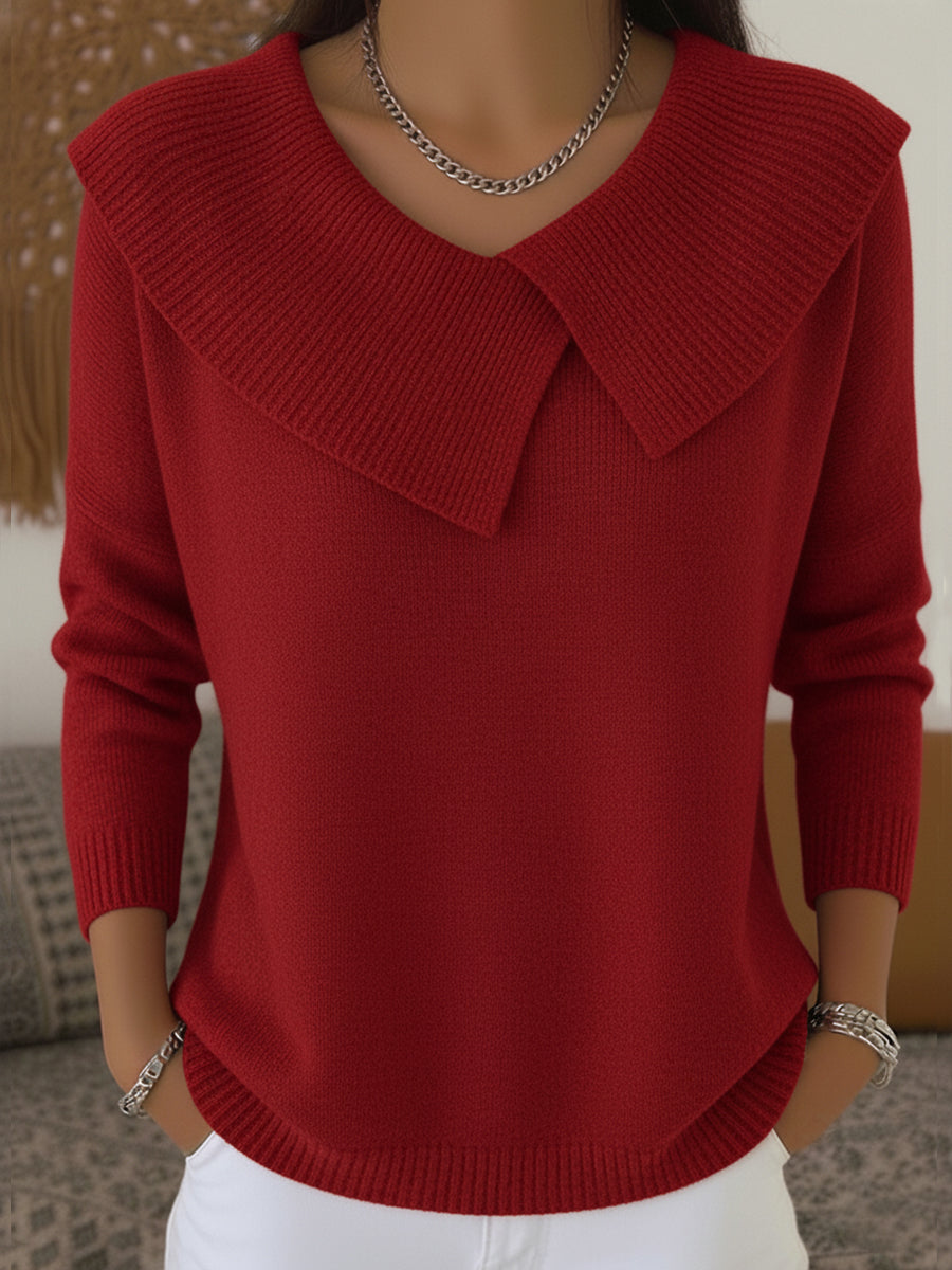 PULL COL CLASSIQUE POUR FEMME